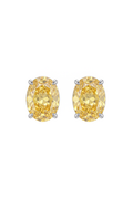 Brinco Studs Oval Fancy