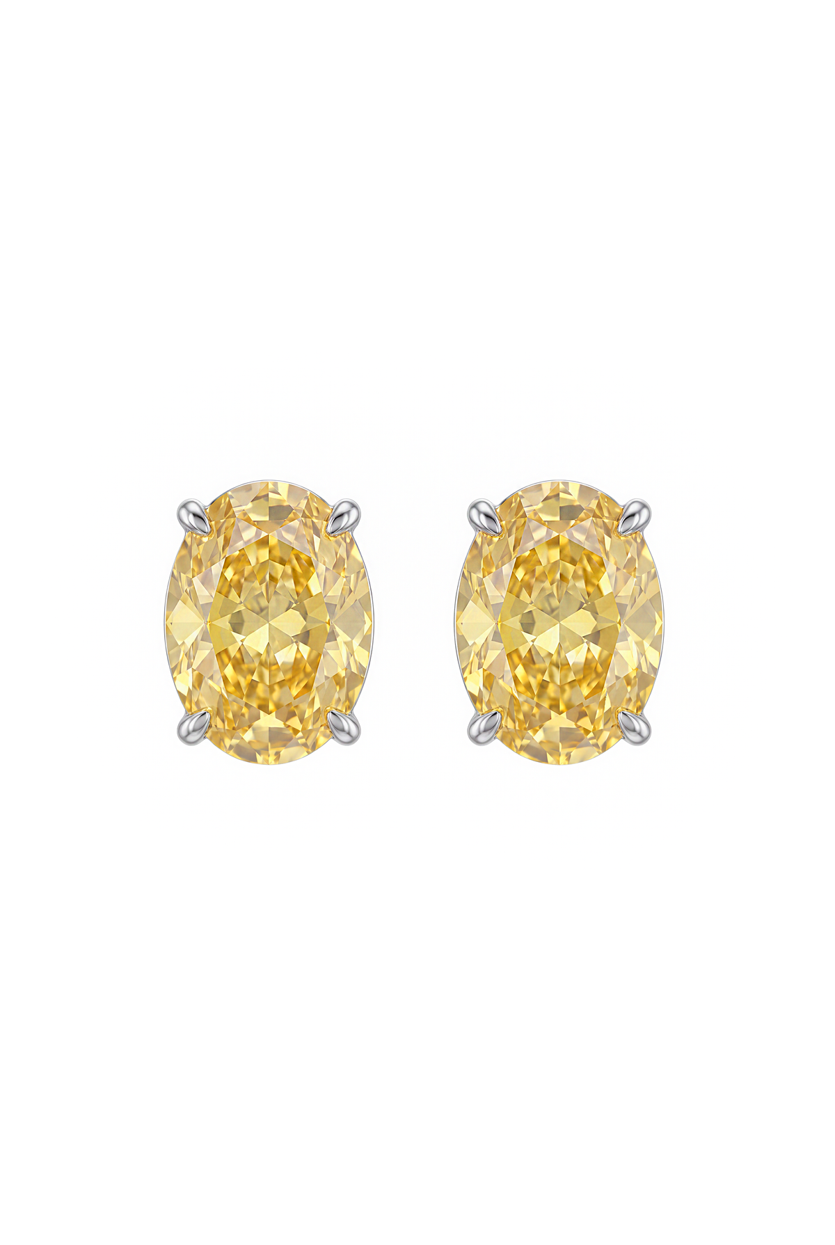 Brinco Studs Oval Fancy
