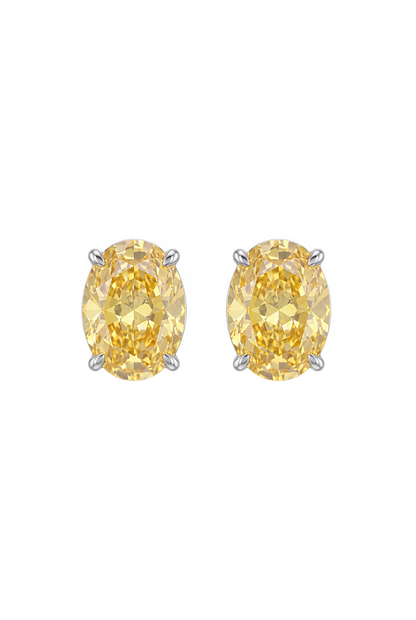 Brinco Studs Oval Fancy